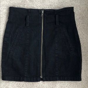 LF Carmar denim black denim skirt
